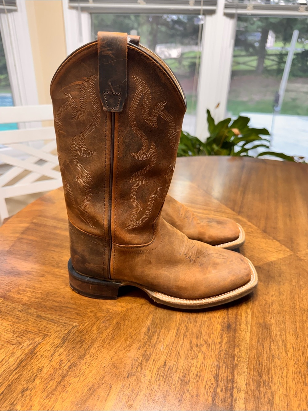 Cody James Big Kids BBSC1904 Brown Leather Western Cowboy Boots Size 5D